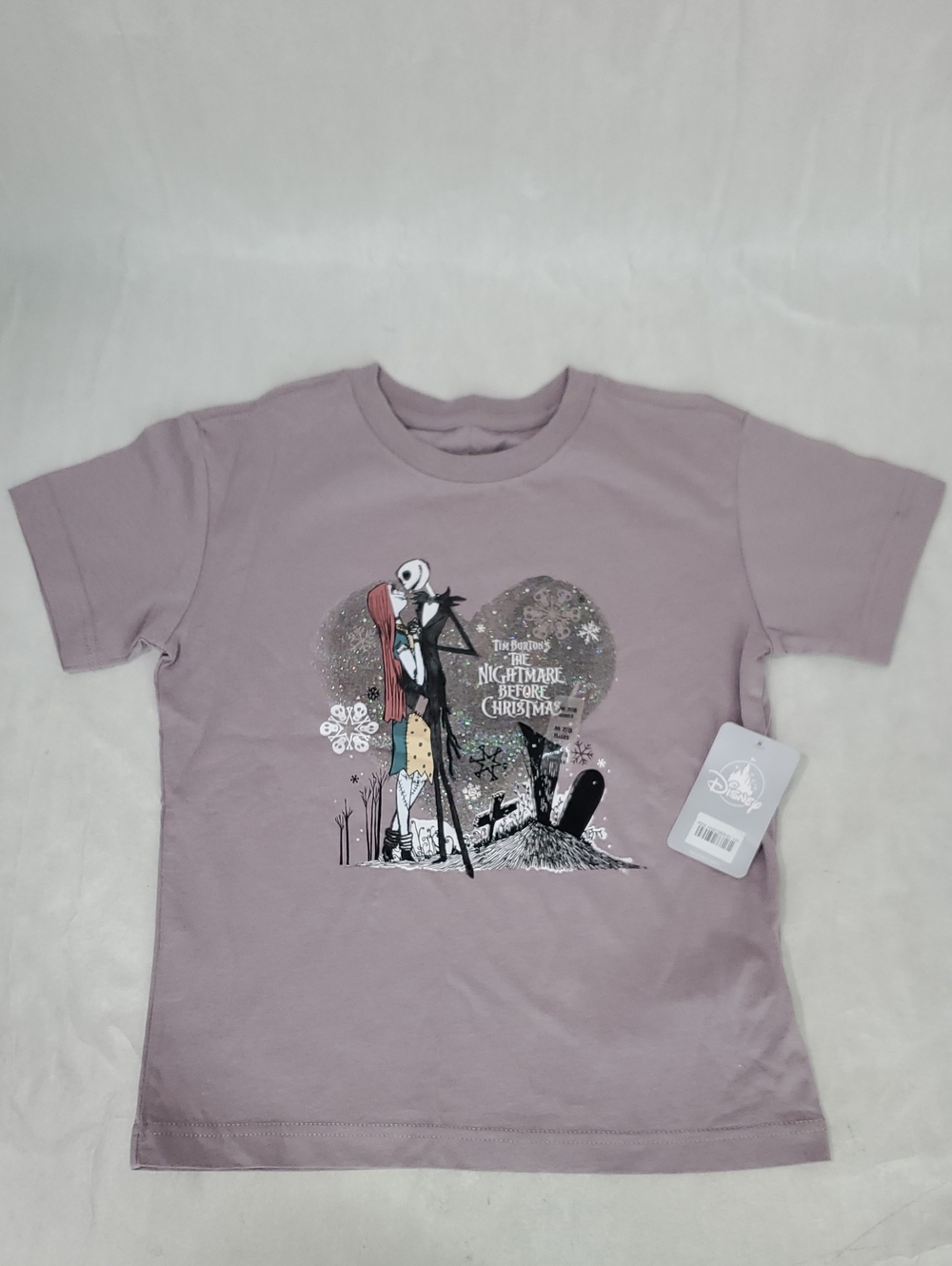 Disney Lavender The Nightmare Before Christmas Kids Tee with Jack & Sally